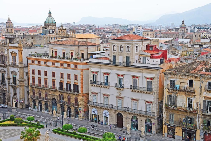 View over Palermo from the Cathedral of Palermo