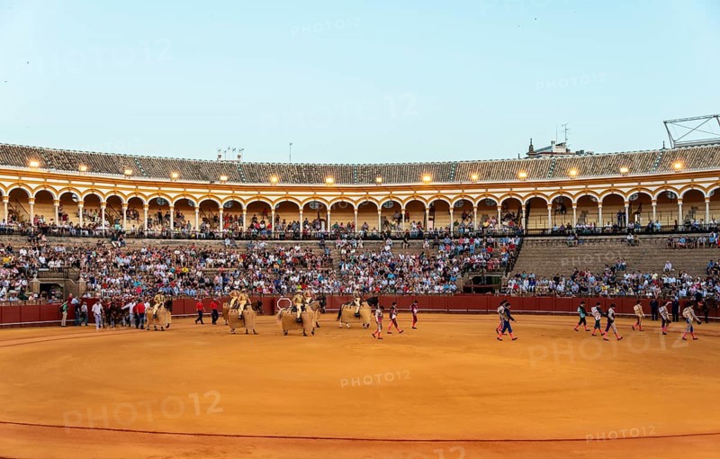 Entry of the toreros into the arena