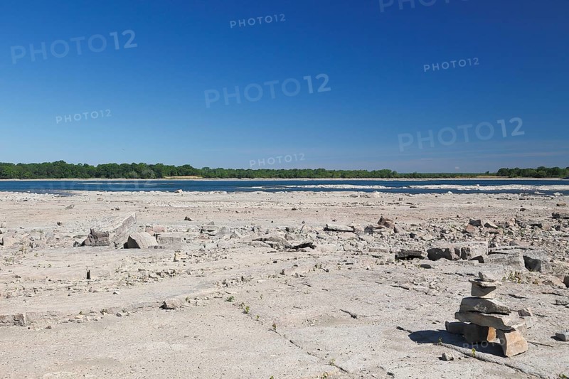 River at low level