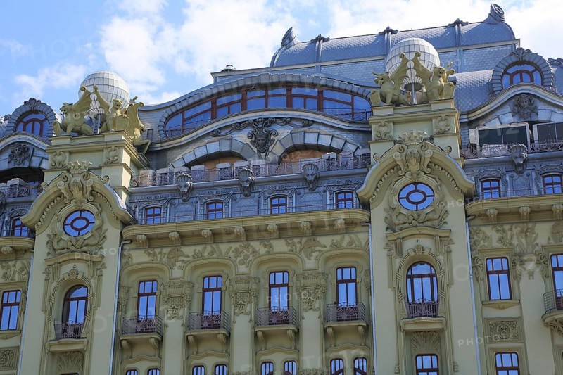 Former Art Nouveau Hotel Bolshaya Mosckovskaya on Deribasovskaya Street