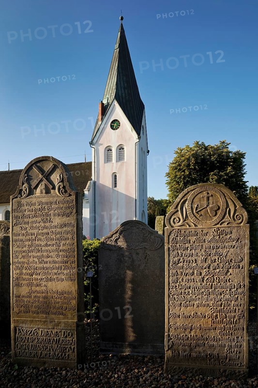 Talking gravestones at the cemetery in front of St. Clemens church