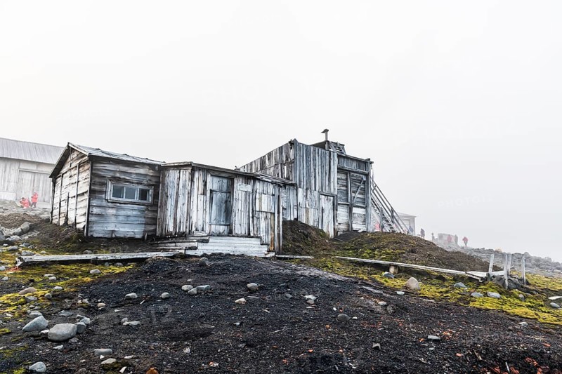 Historical meteorological Sedov station in Tikhaya bay on Hooker island