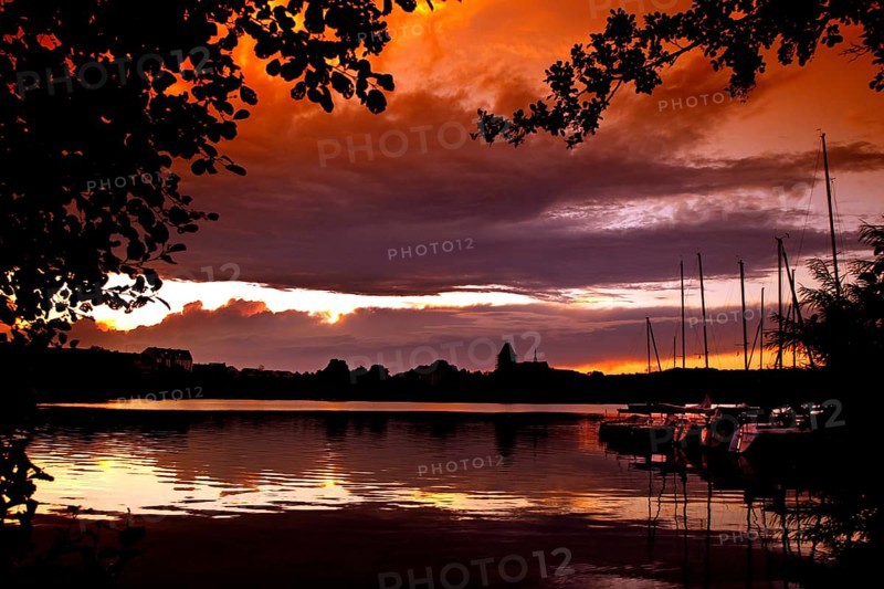 Sunset at Ratzeburg Lake