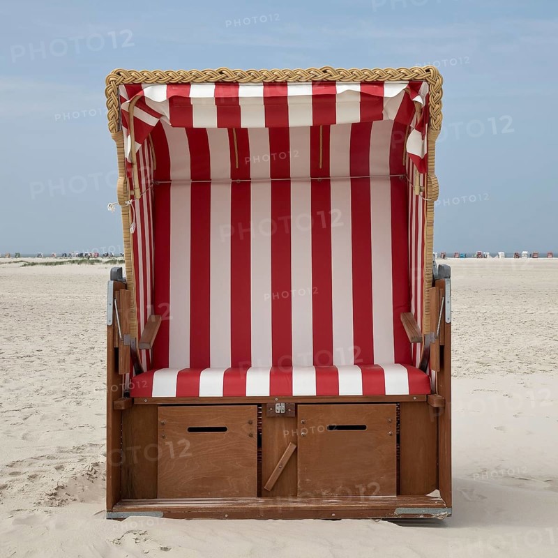 Beach chair at the beach
