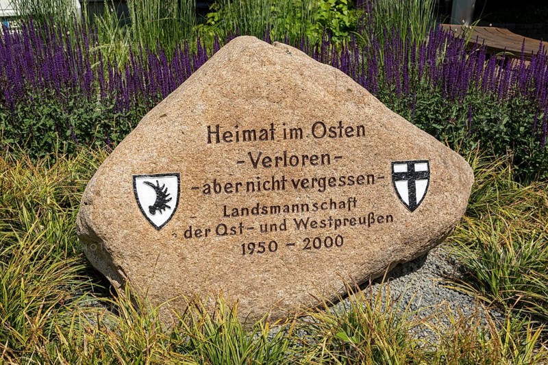 Memorial stone for East Prussia and West Prussia