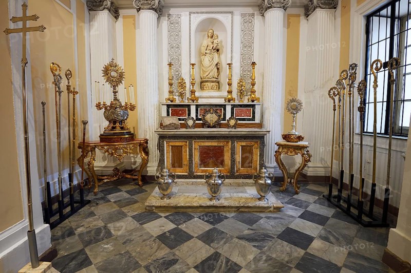 Altar and croziers
