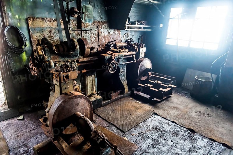 Historical workplace in the meteorological station Sedov in Tikhaya bay on Hooker island