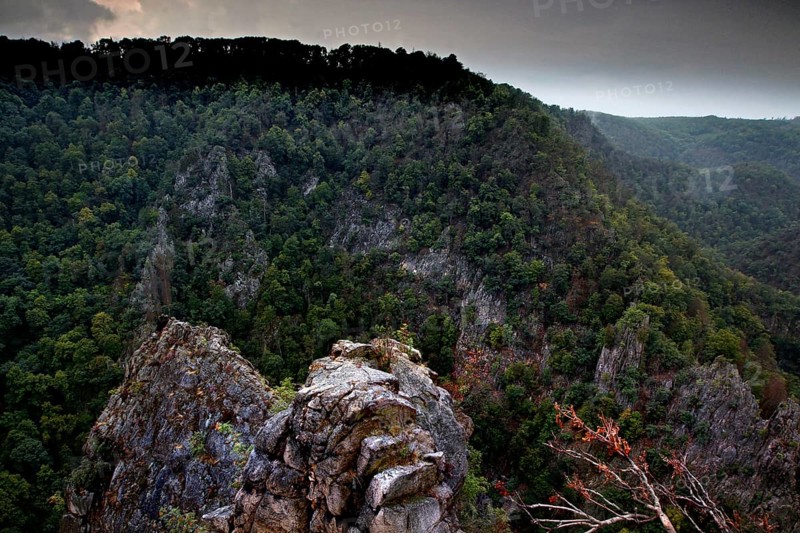 Granite rock above the Bode Valley