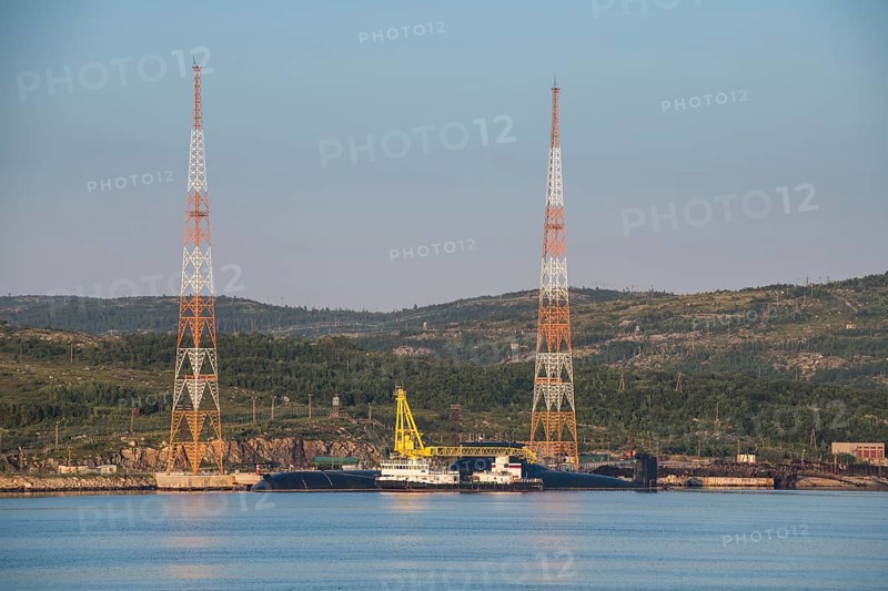 Nuclear submarine in Kola Bay