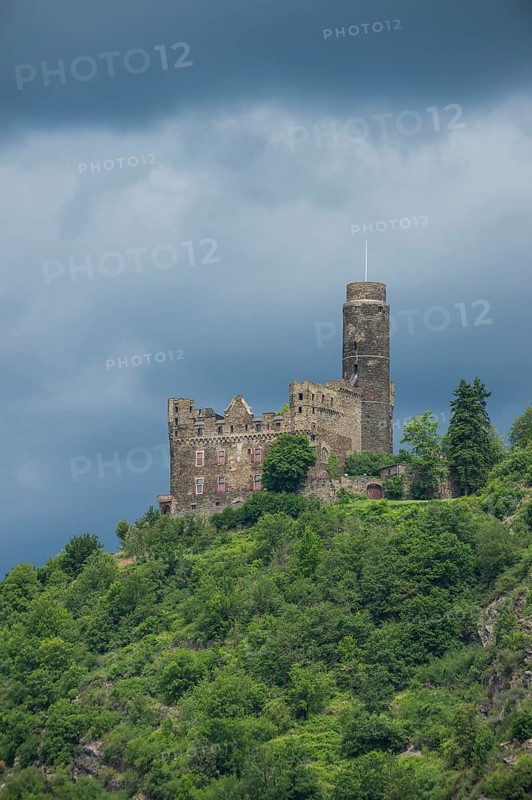 Castle Maus overlooking the Rhine river