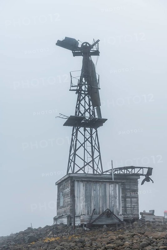 Historiacal meteorological station Sedov in Tikhaya bay on Hooker island