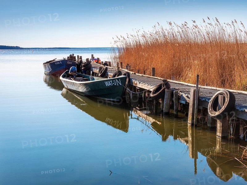 Small fishing port on the Peenestrom