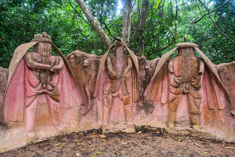 Voodoo scultpures in the Unesco site Osun-Osogbo Sacred Grove