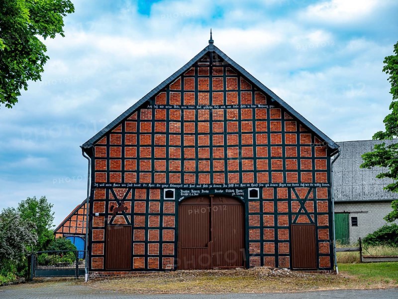 Half-timbered house in the Rundlingsdorf Gistenbeck