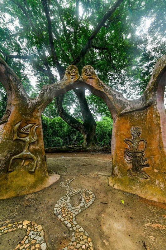 Voodoo scultpures in the Unesco site Osun-Osogbo Sacred Grove