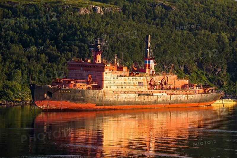 Atomic ice breaker in the harbour of Murmansk