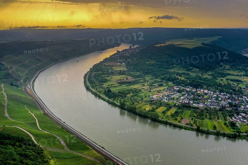 View from the Gedeonseck down to the Rhine bend