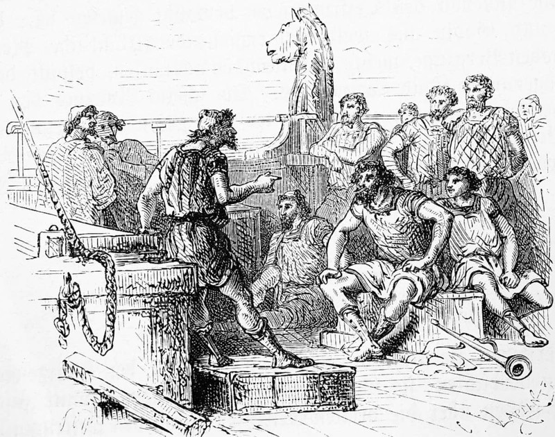 Seafarer on a Phoenician merchant ship