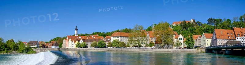 Old town of Landsberg am Lech with Lechwehr