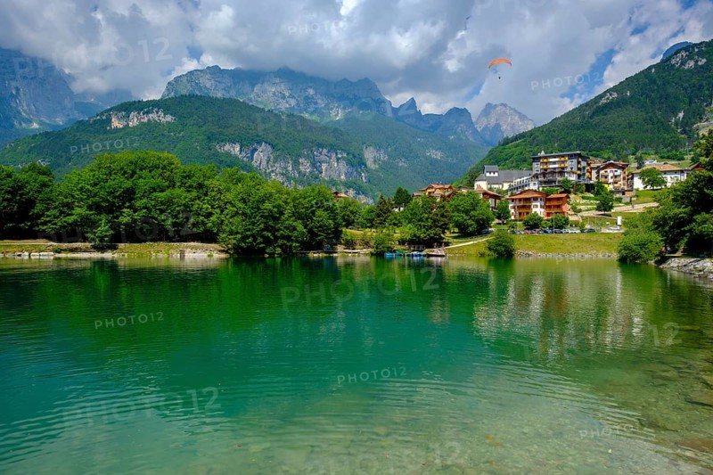 Molveno with Lake Molveno