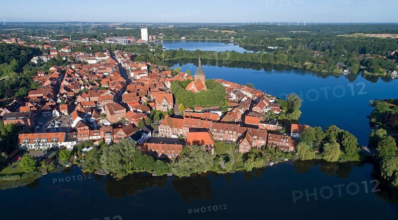 Aerial view of the old town