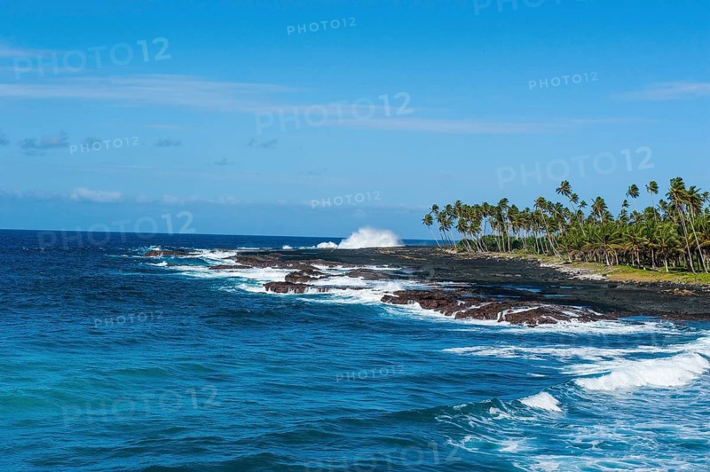 Rocky south coast near the Alofaaga blowholes on the south of SavaiÂ´i