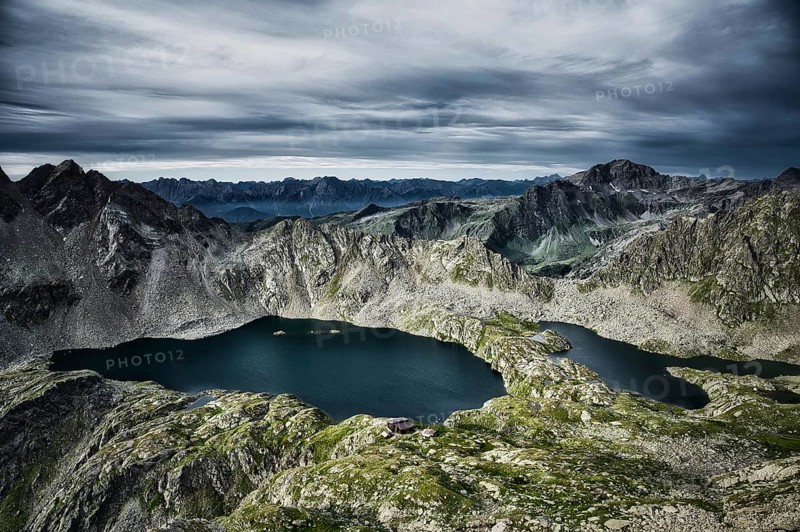 Mountains and clouds