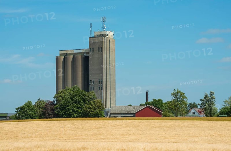 A 61 meters high silo to stores and markets grain for its member farmers (Lantmaennen) in Klagstorp