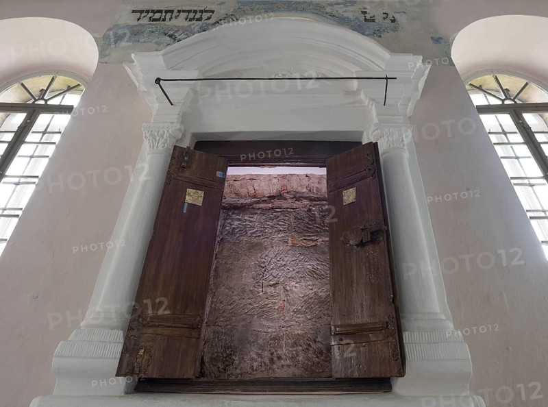 Open Torah cupboard in the synagogue
