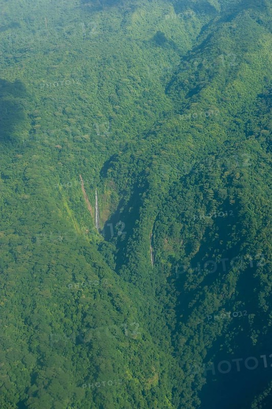 Aerial of the island of Upolo