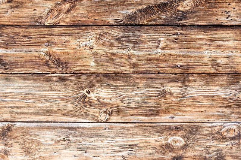 A wall of the old boards. Detail. Mennonites church in village of Palczewo