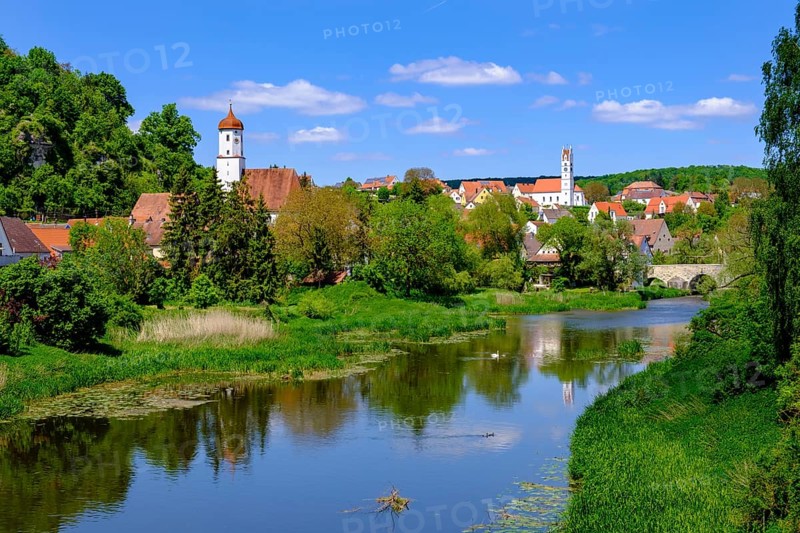 River Woernitz and old town