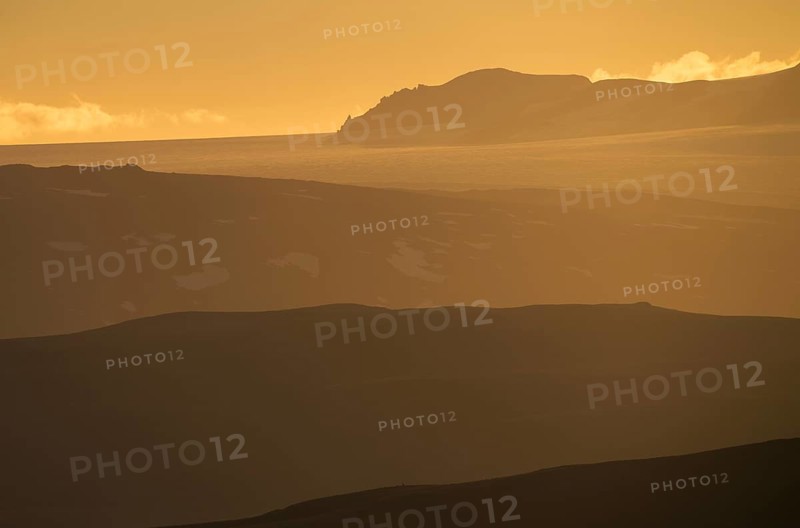 Langjoekull in the evening light