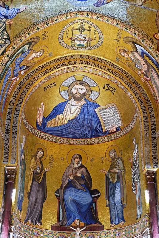 Altar room of the Cappella Palatina in the Palazzo dei Normannni also Palazzo Reale