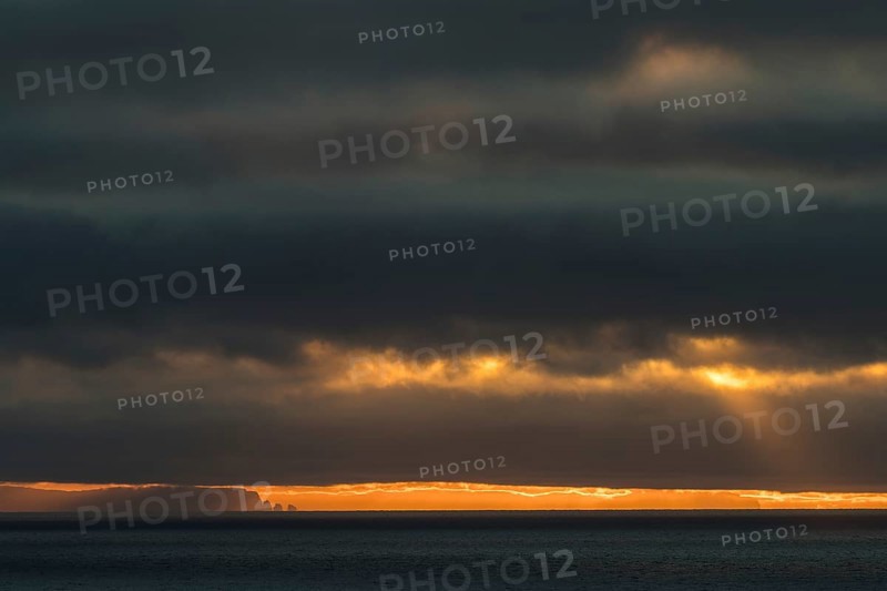 Coast of Strandir at sunset