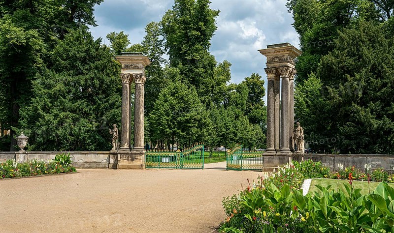 Obelisk portal at Sanssouci Palace