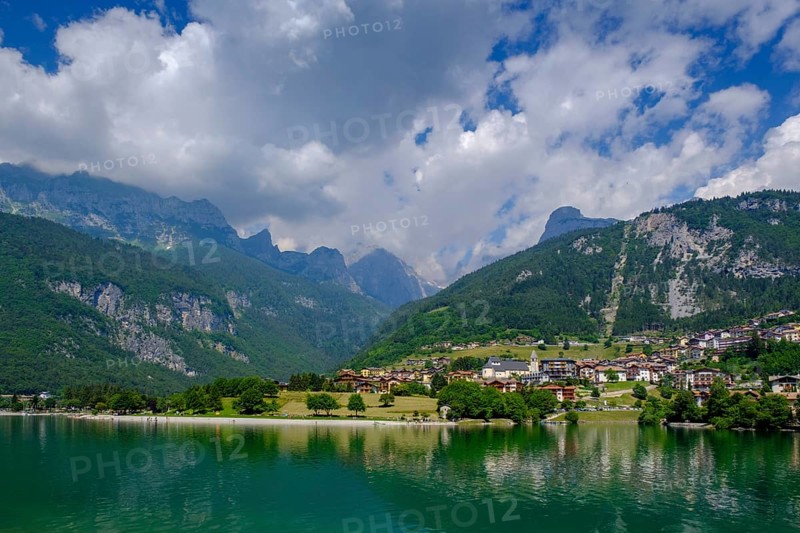 Molveno with Lake Molveno