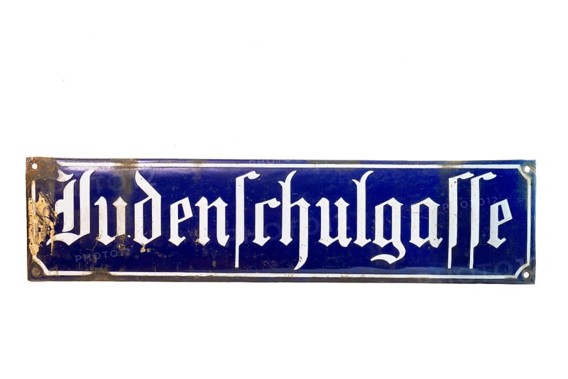 Street sign Judenschulgasse