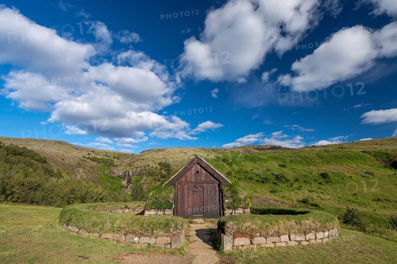 Wooden and peat buildings