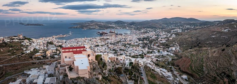 Aerial view of the church Agios Giorgios