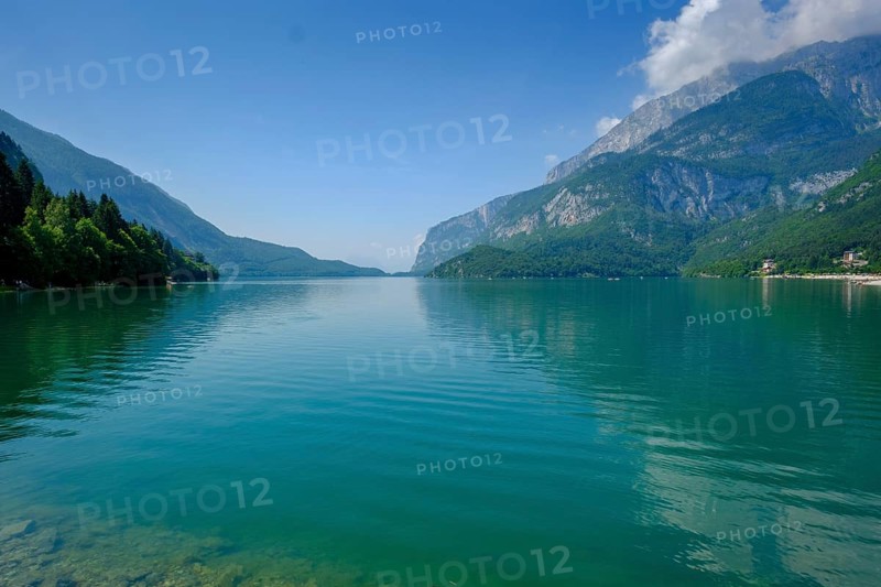 Molveno with Molveno lake