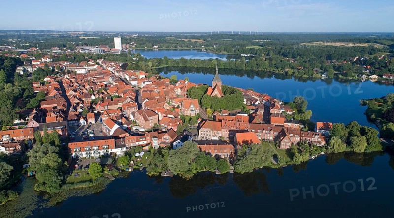 Aerial view of the old town