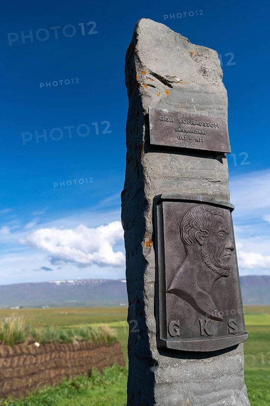 Monument to the Icelandic poet Gisli Konraosson