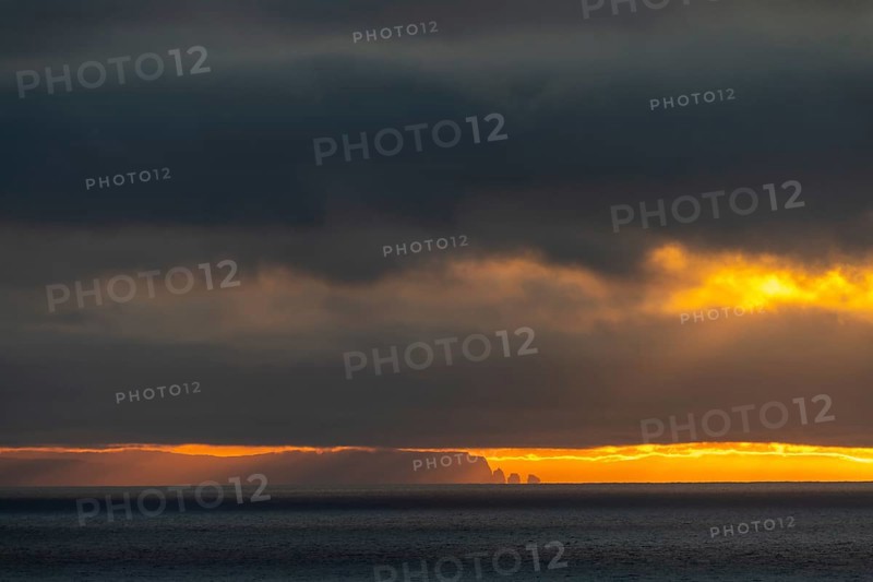 Coast of Strandir at sunset