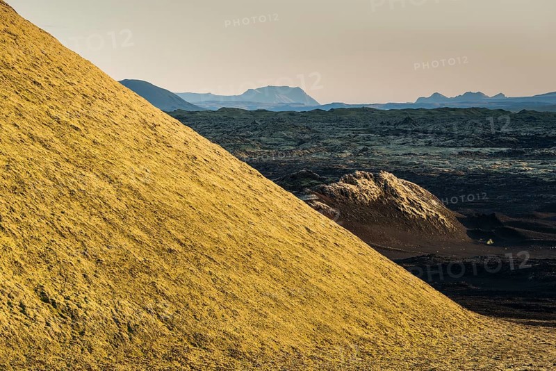 Moss-covered Laki crater or Lakagigar