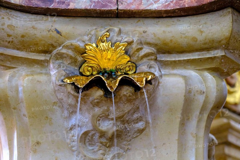 Water flowing from the high altar