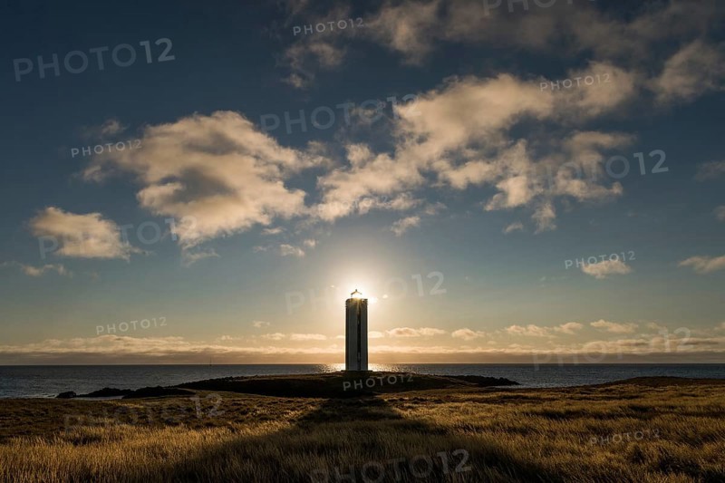 Lighthouse in the backlight