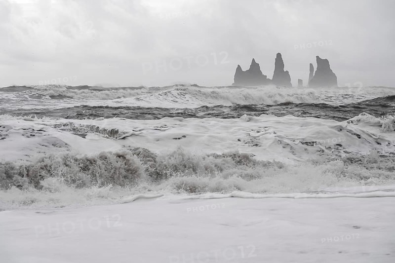 Storm with strong surf
