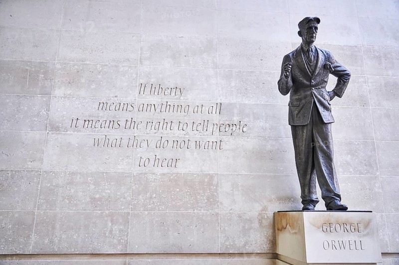 George Orwell congestion at BBC Broadcasting House