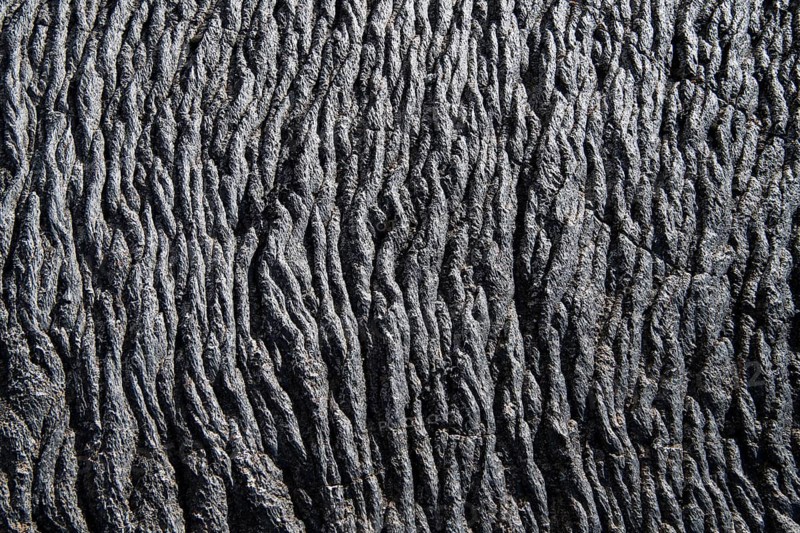 Solidified lava